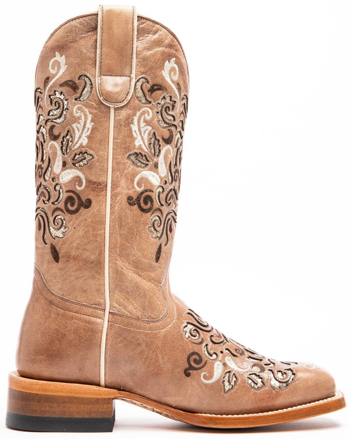 Shyanne Women's Hybrid Leather TPU Verbena Western Performance Boots - Broad Square Toe