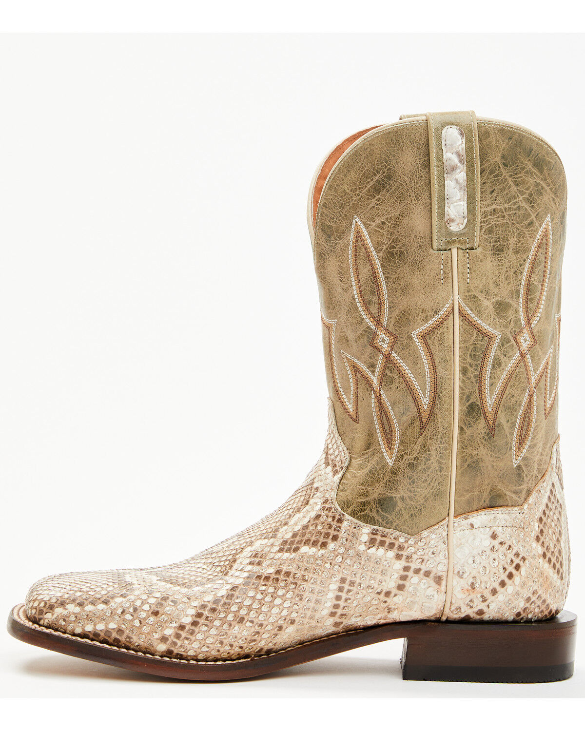 Dan Post Men's Exotic Python Western Boots - Broad Square Toe