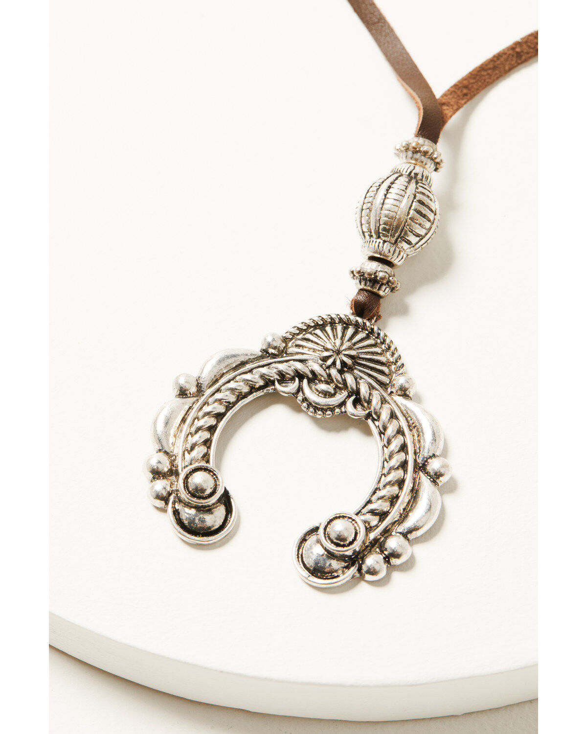 Shyanne Women's Juniper Sky Squash Blossom Pendant Necklace