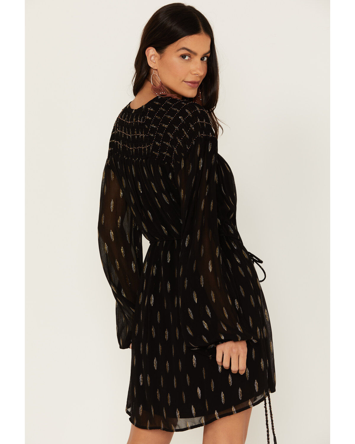 Idyllwind Women's Jolly Metallic Clip Dot Mini Dress