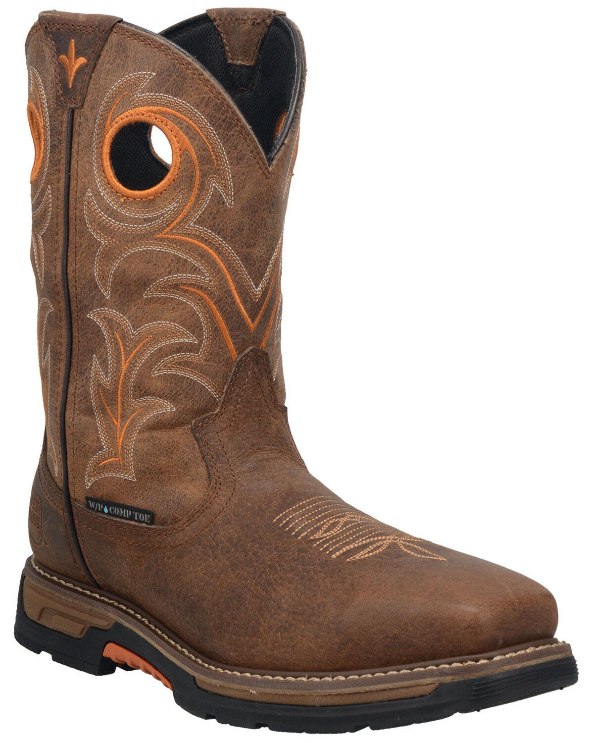 Dan Post Men's Storms Eye Waterproof Western Work Boots - Broad Square Toe
