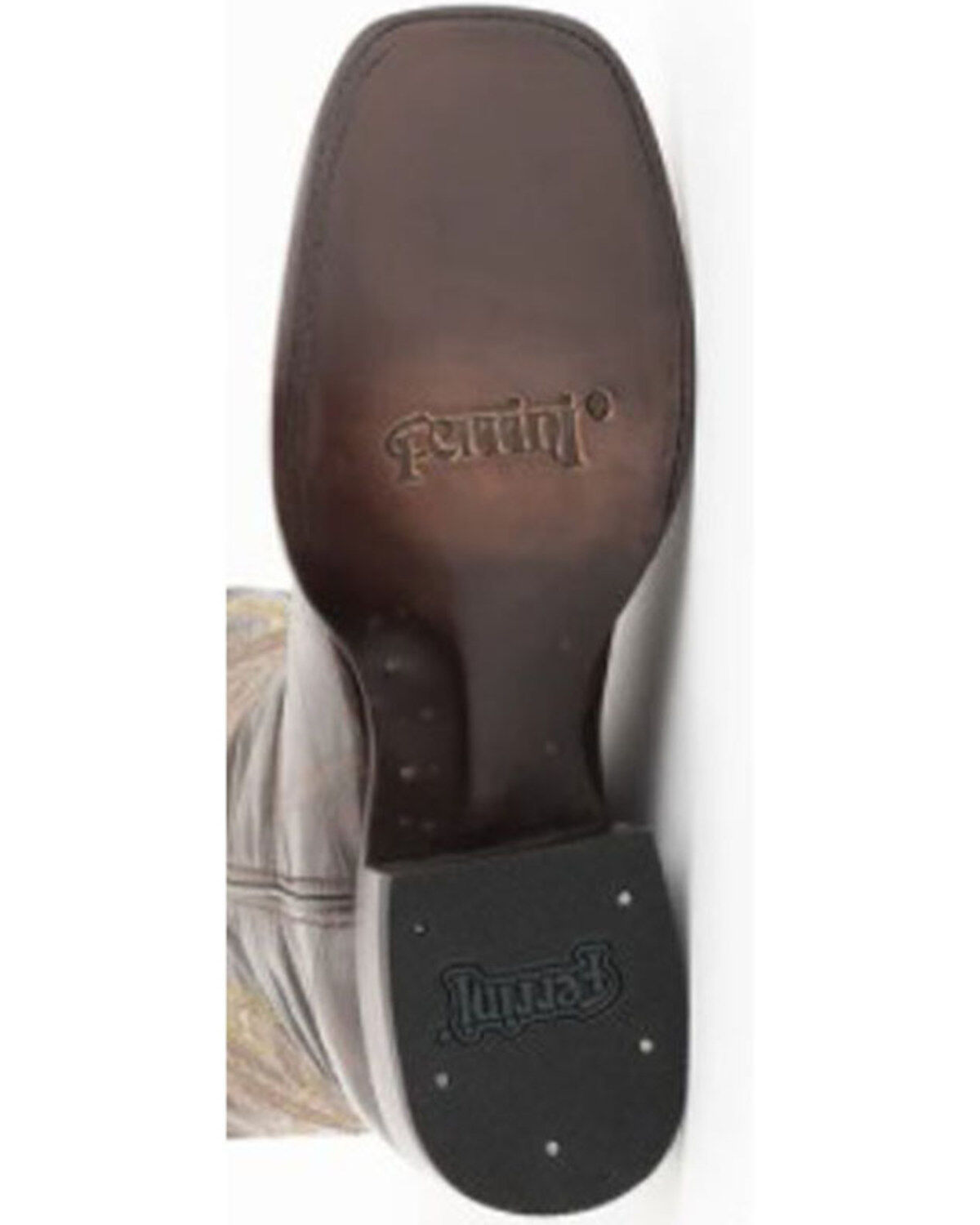 Ferrini Men's Jeese Brown Alligator Print Western Boots - Broad Square Toe