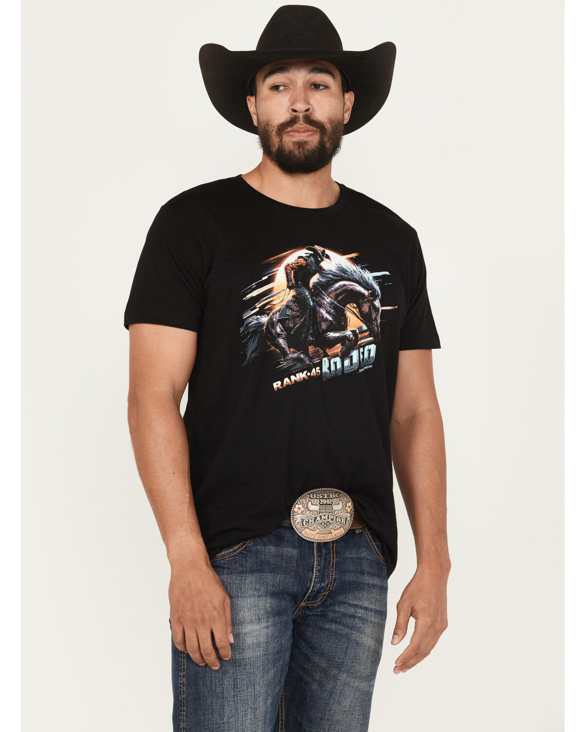 RANK 45® Men's Bronc Lightning Short Sleeve Graphic T-Shirt