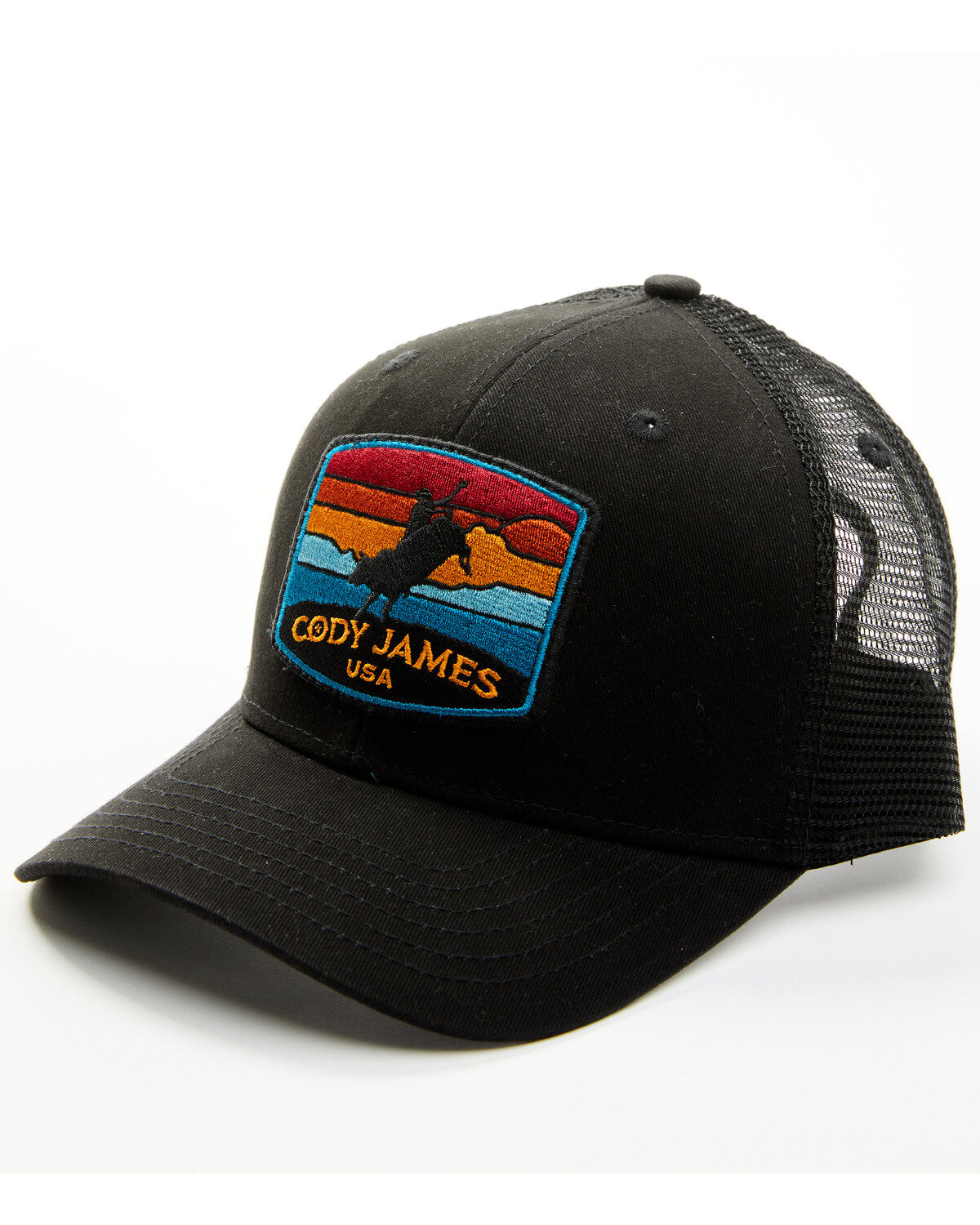 Cody James Men's Sunset Stripes Patch Ball Cap