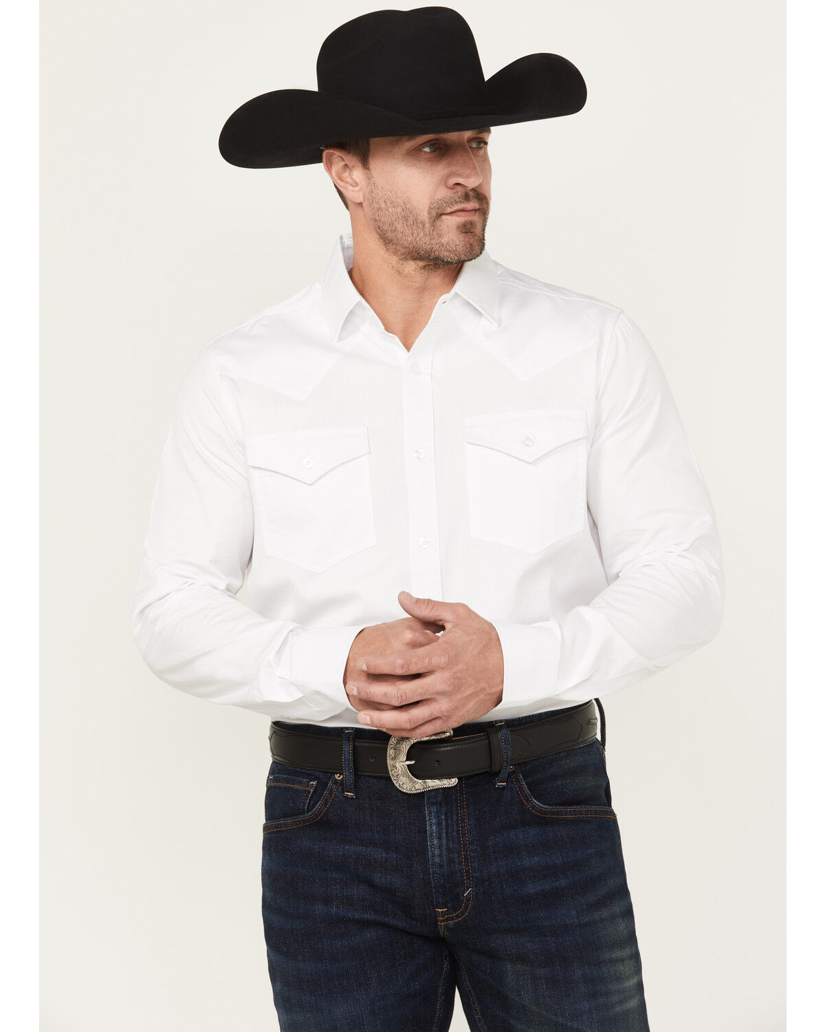 Cody James Black 1978® Men's Lawman Solid Long Sleeve Button-Down Western Shirt