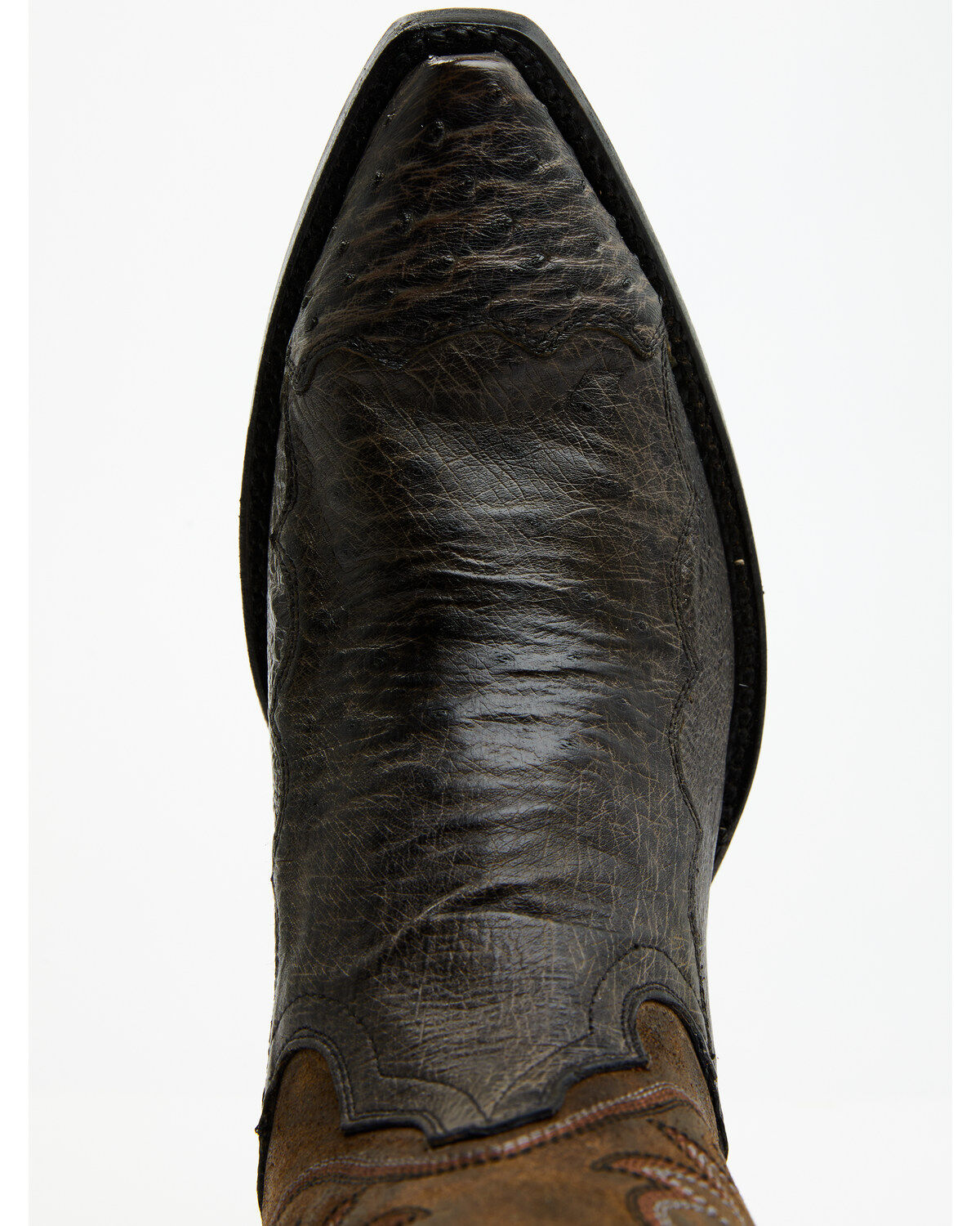 Dan Post Men's 12" Exotic Ostrich Western Boots - Snip Toe