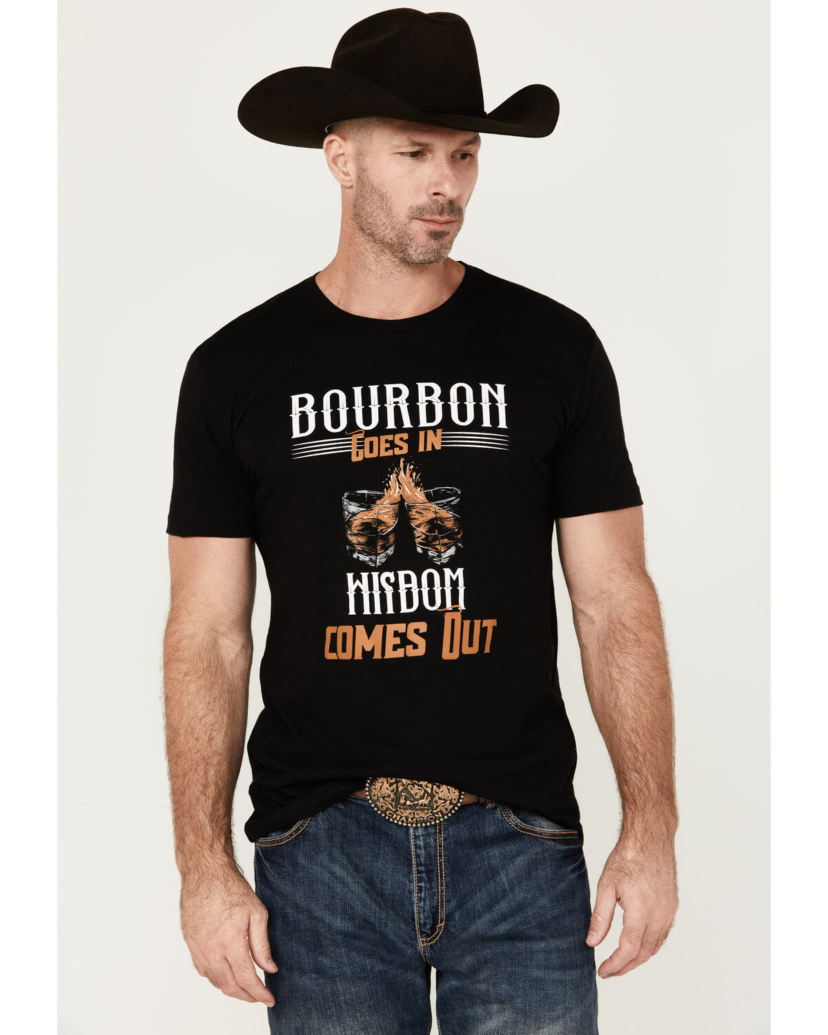 Cody James Men's Bourbon Wisdom Short Sleeve Graphic T-Shirt