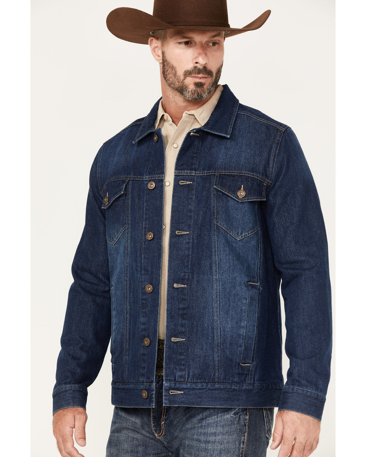 Cody James Men's Coasting Medium Wash Unlined Denim Jacket