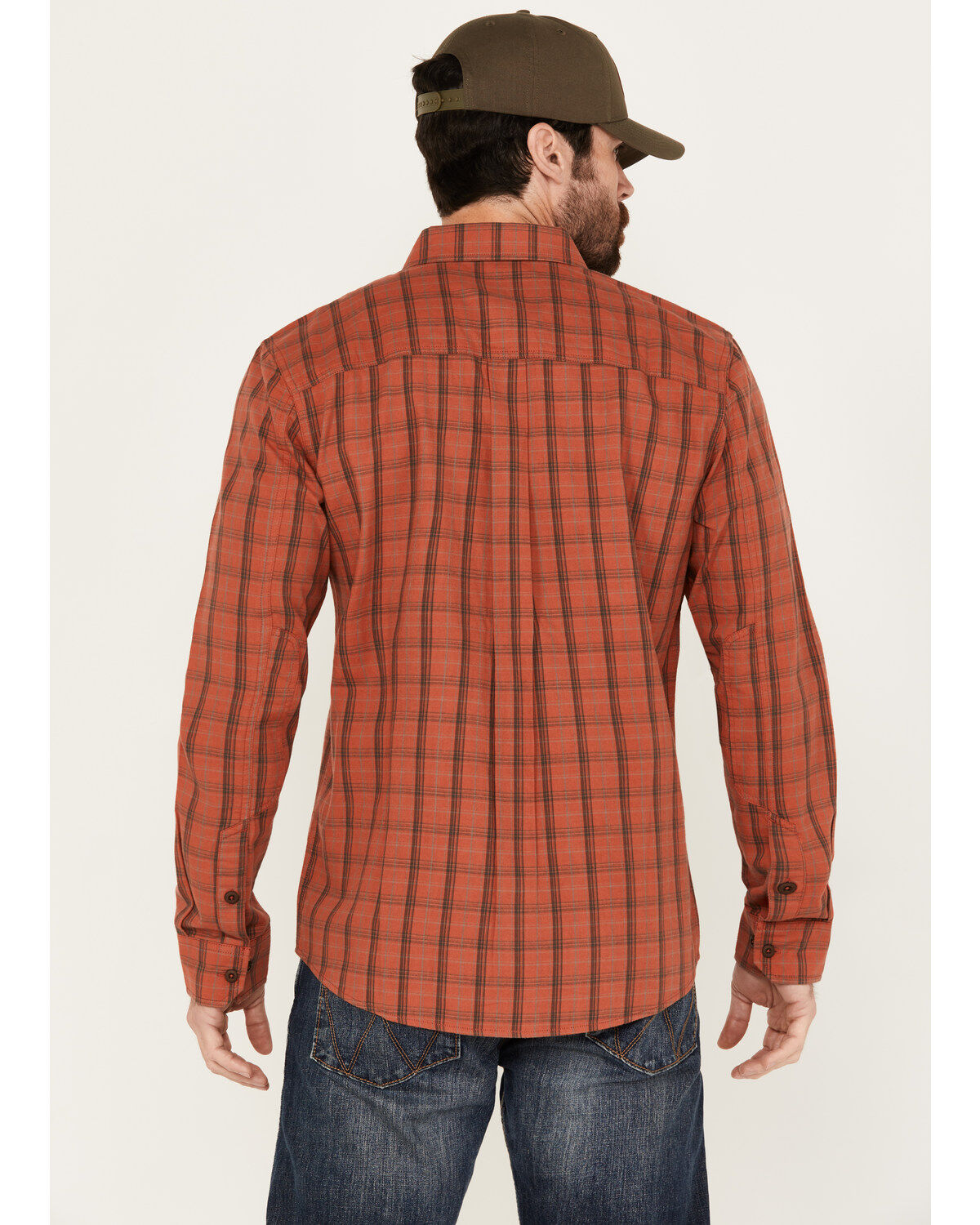 Brothers and Sons Men's Austin Plaid Print Long Sleeve Button Down Shirt