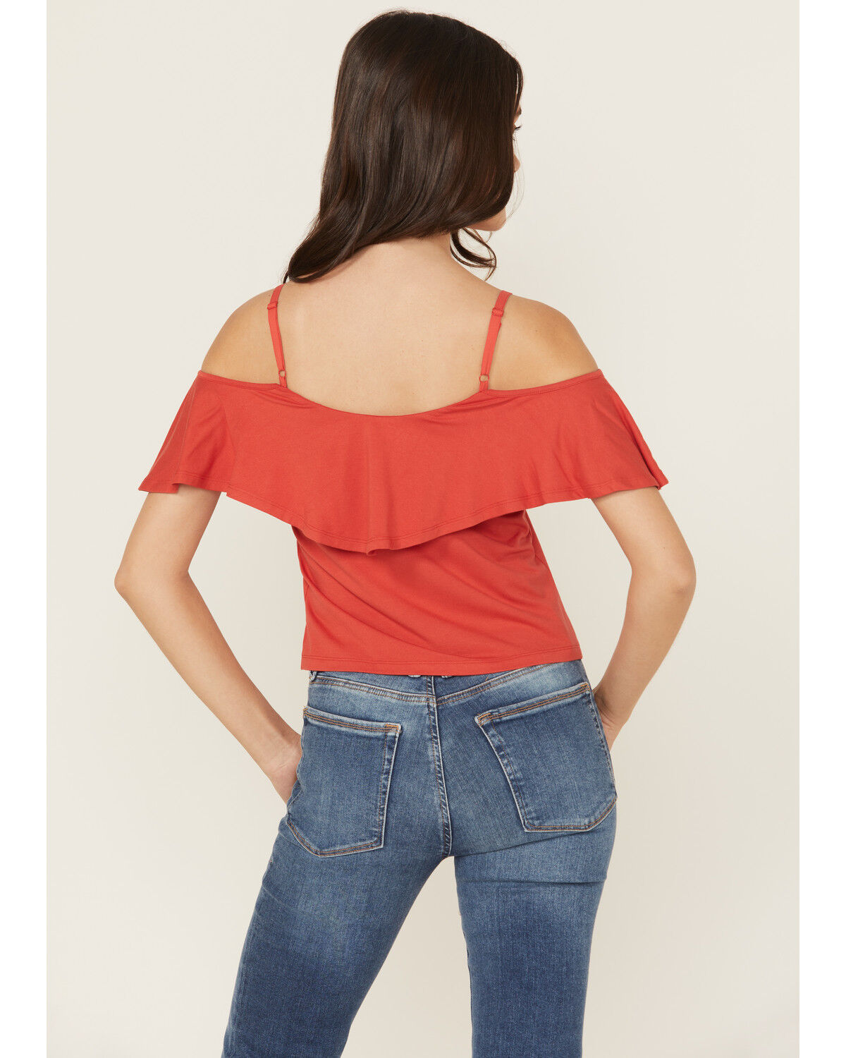 Shyanne Women's Cold Shoulder Ruffle Tank Top