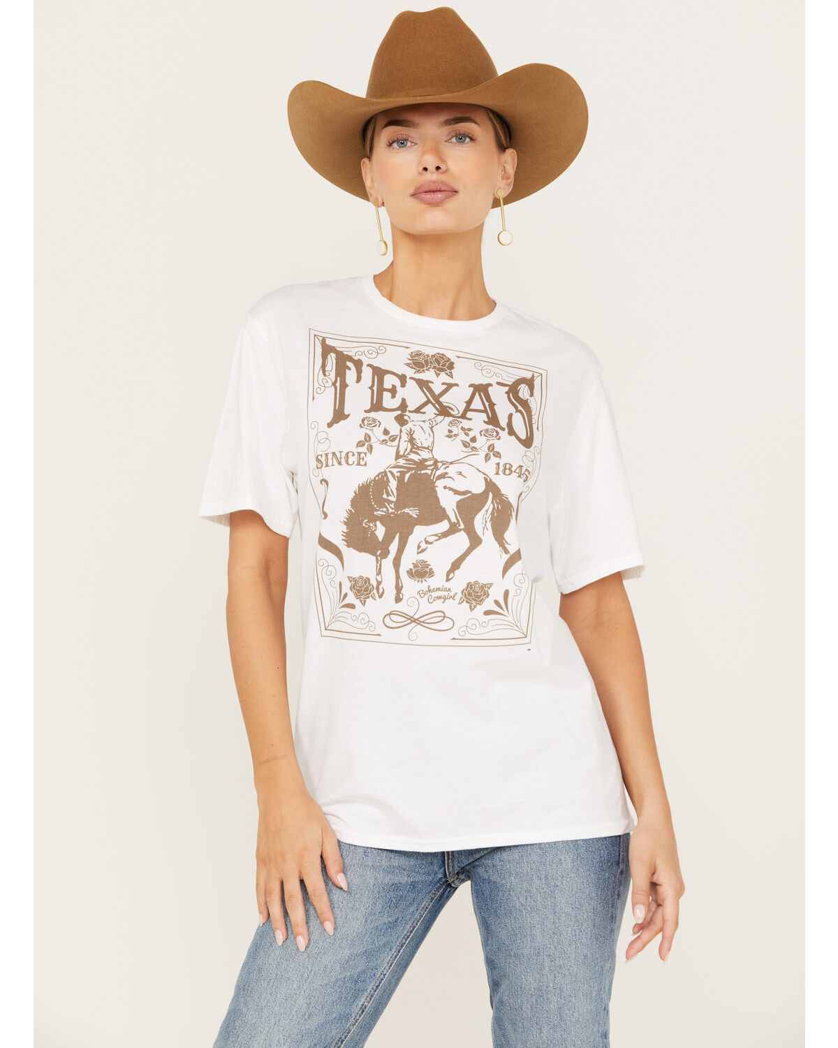 Bohemian Cowgirl Women's Texas Since 1845 Short Sleeve Graphic Tee