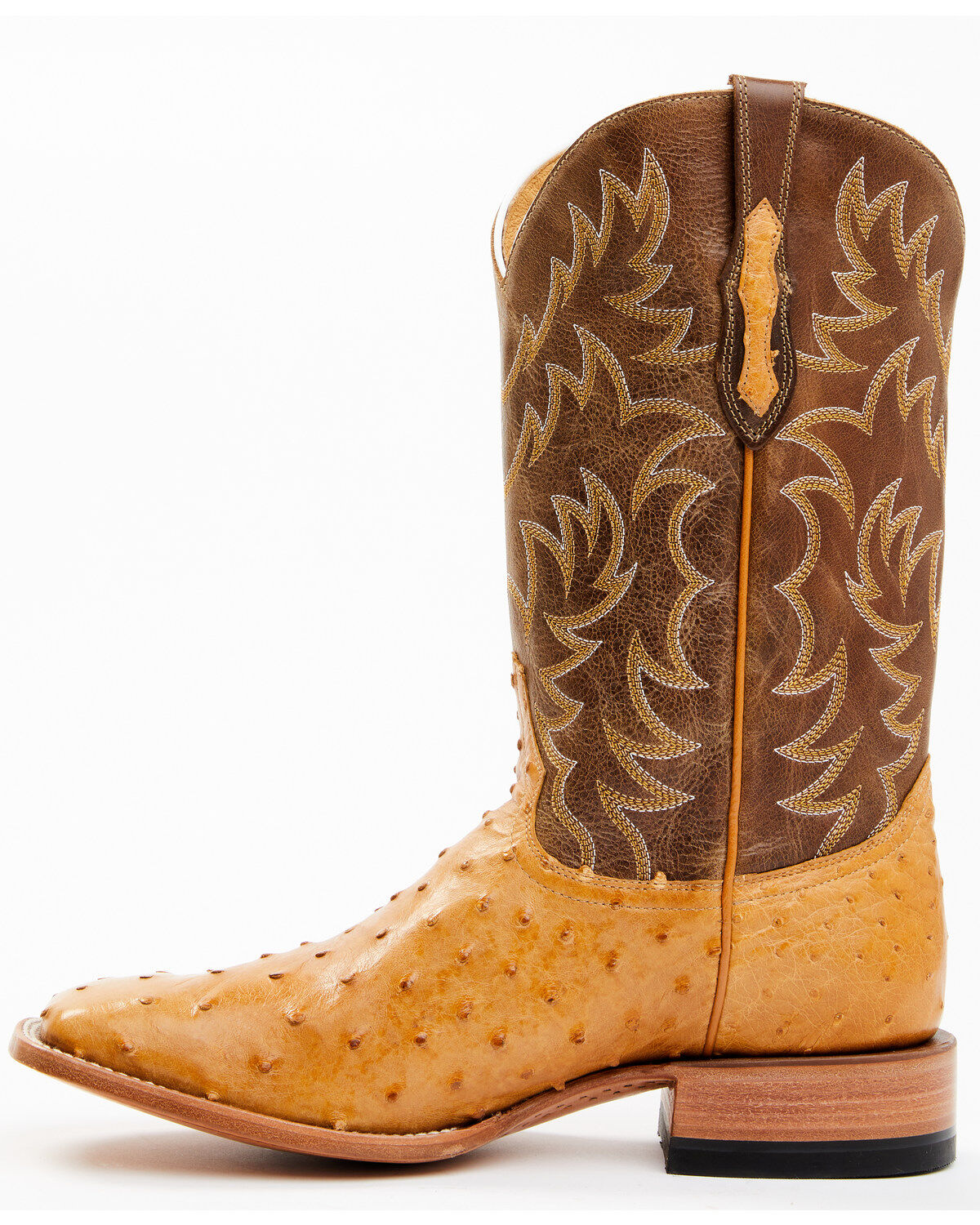 Cody James Men's Full-Quill Ostrich Exotic Western Boots - Broad Square Toe