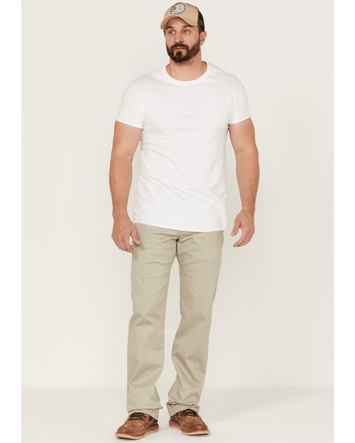 Brothers and Sons Men’s Weathered Bedford Cord Stretch Slim Straight Pants