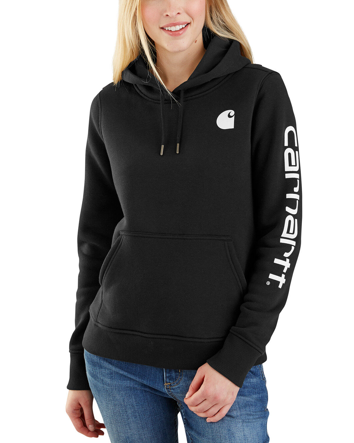 Carhartt Women's Clarksburg Graphic Sleeve Pullover Sweatshirt