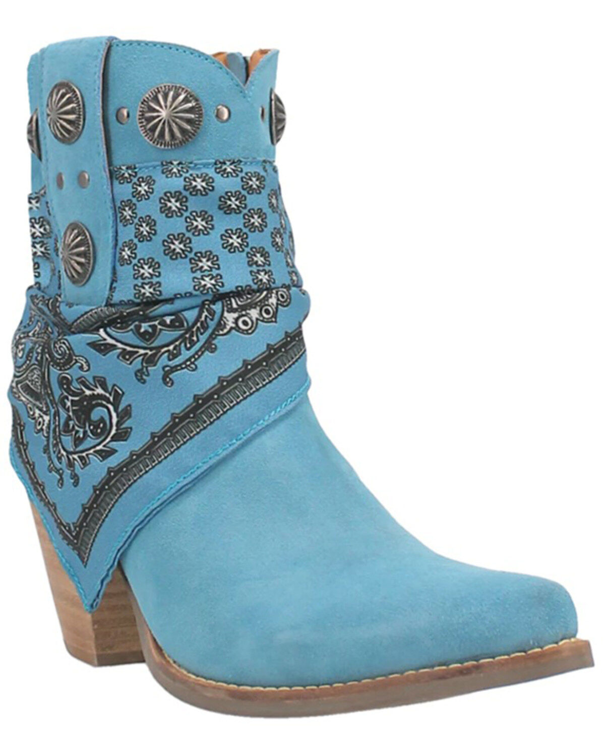 Dingo Women's Suede Bandida Western Booties - Round Toe