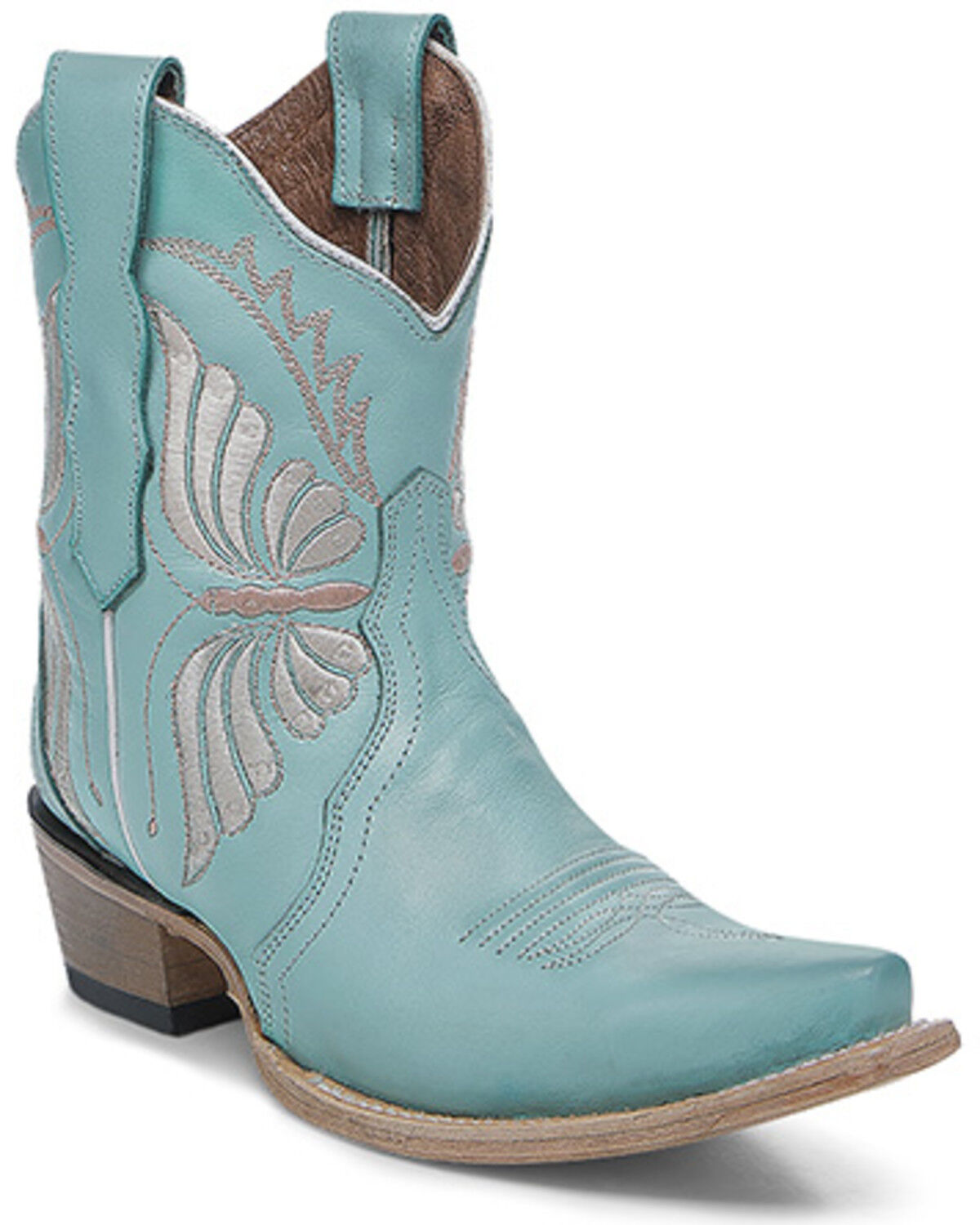 Circle G Women's Butterfly Western Booties - Snip Toe