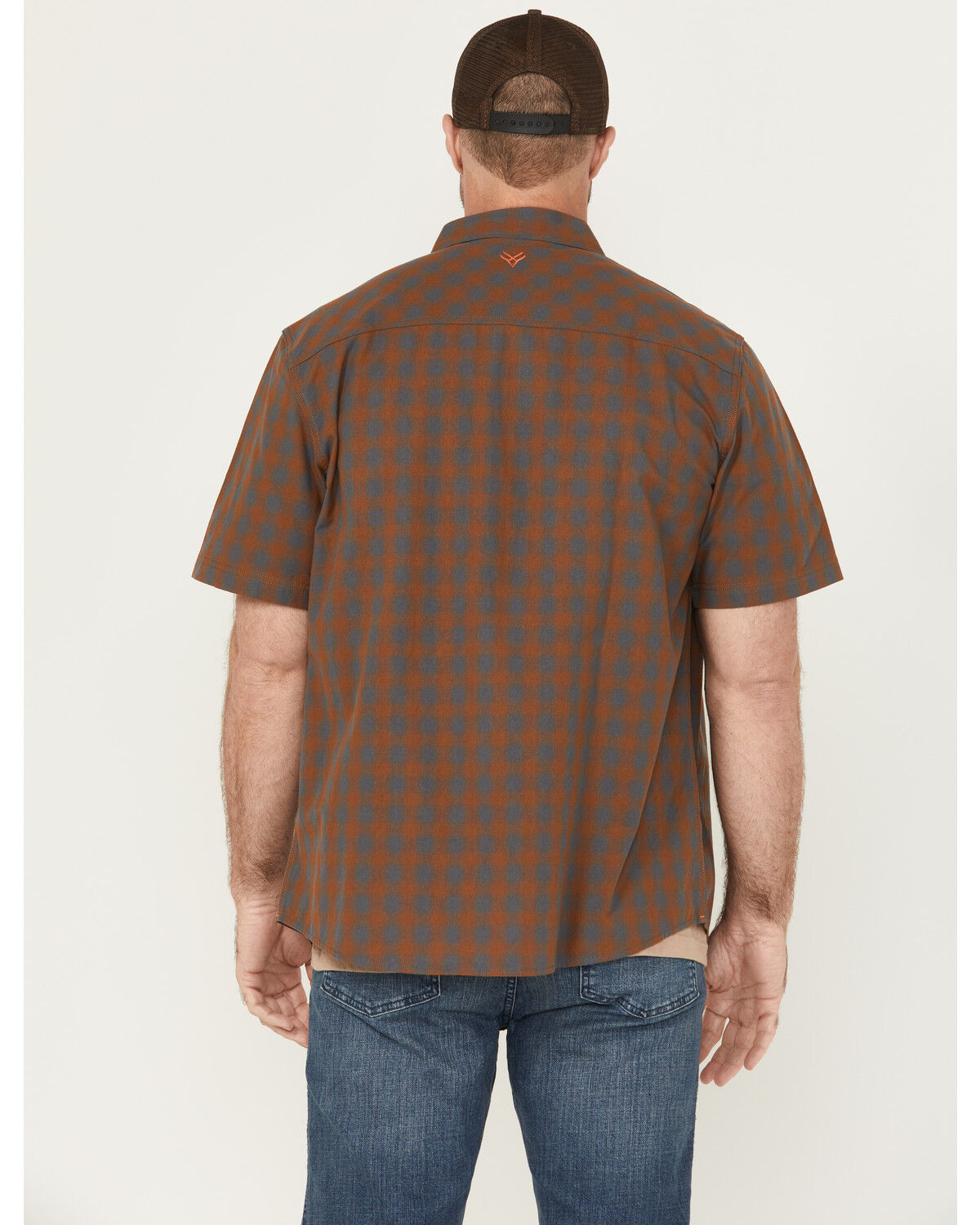 Hawx Men's Tanaka Plaid Print Short Sleeve Button-Down Shirt