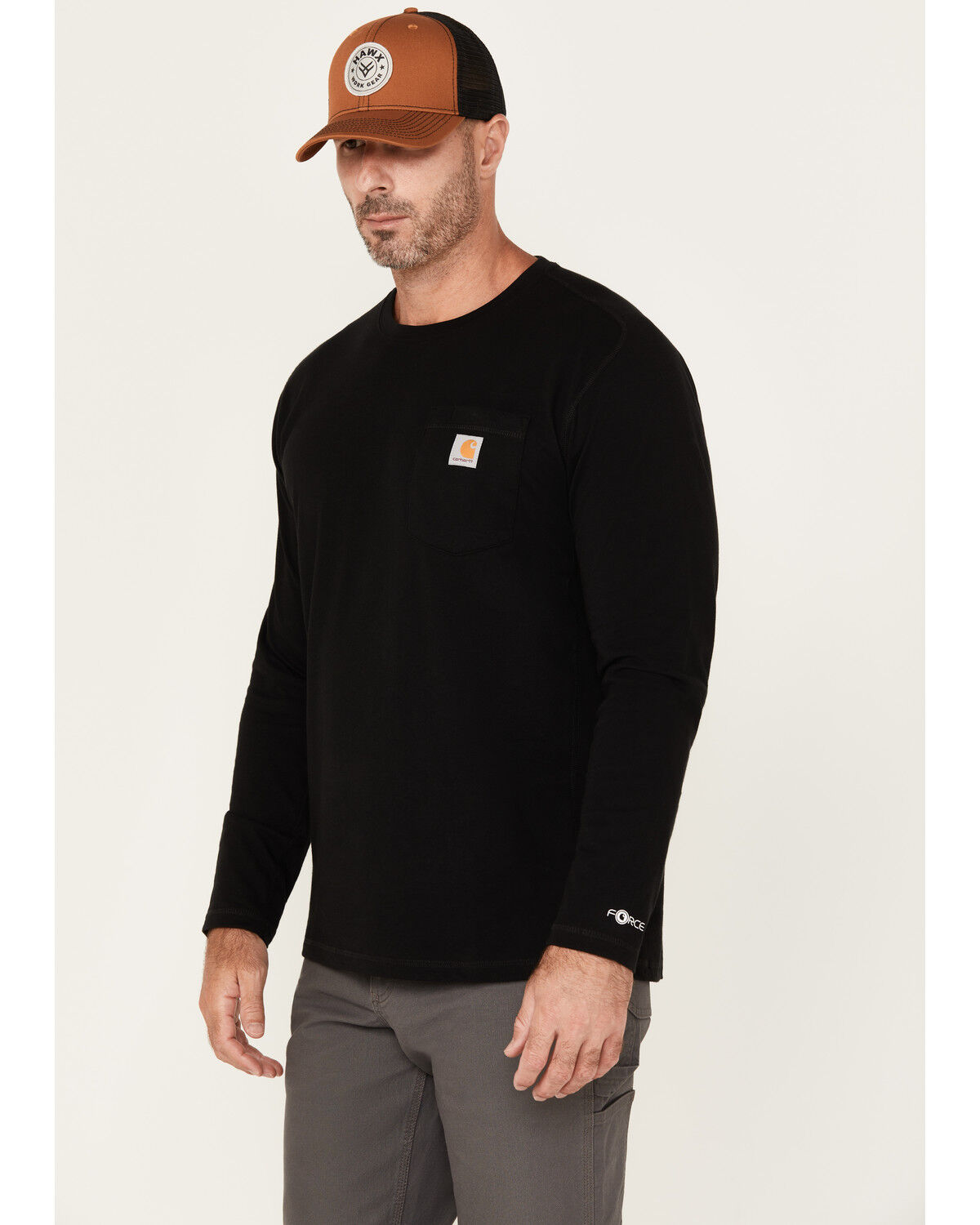 Carhartt Men's Force Relaxed Fit Midweight Long Sleeve Pocket T-Shir