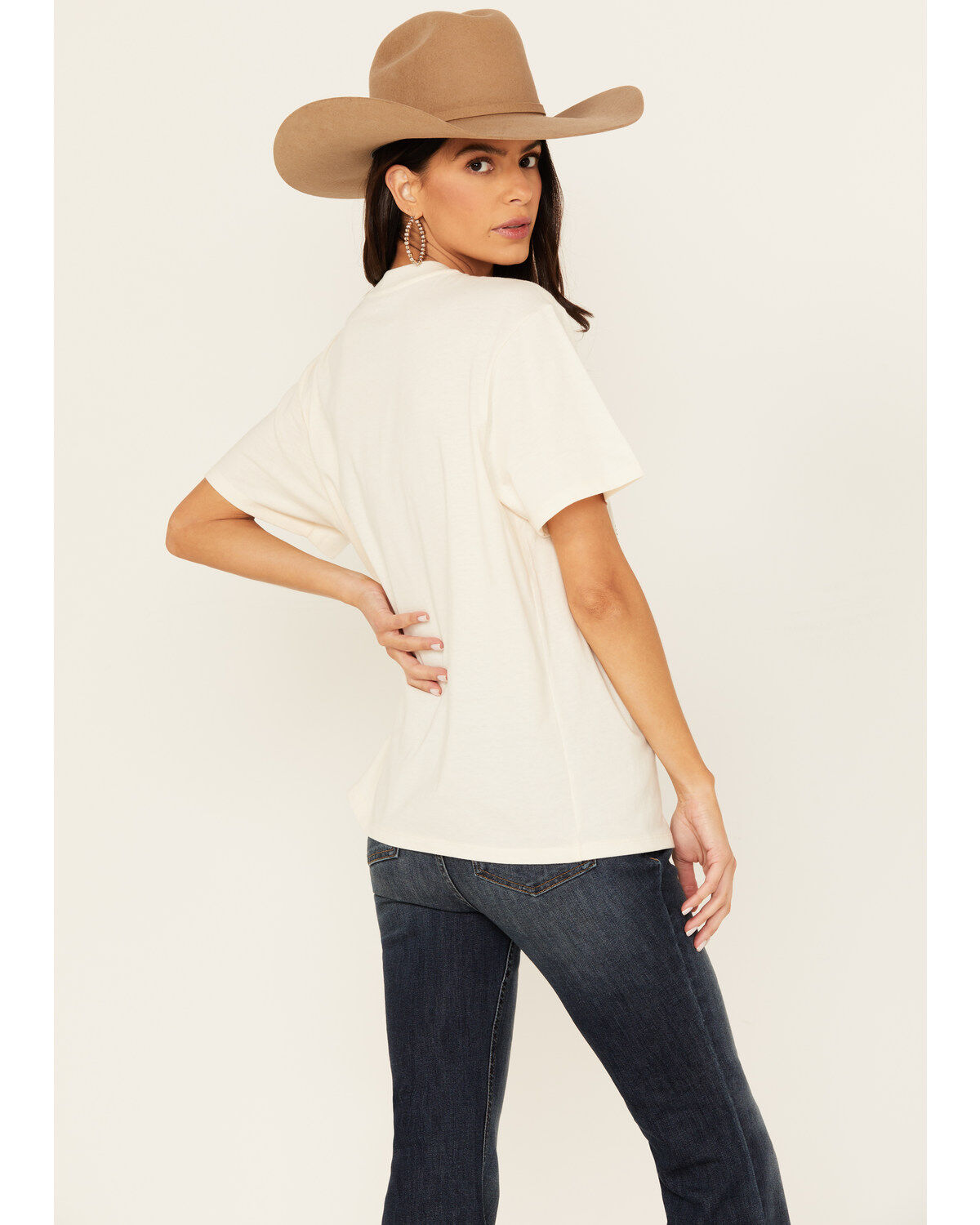 Blended Women's Let's Go Girls Rhinestone Short Sleeve Graphic Tee