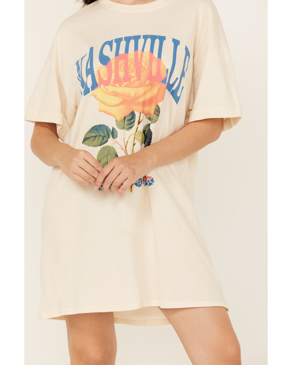 Girl Dangerous Women's Nashville Rose T-Shirt Mini Dress