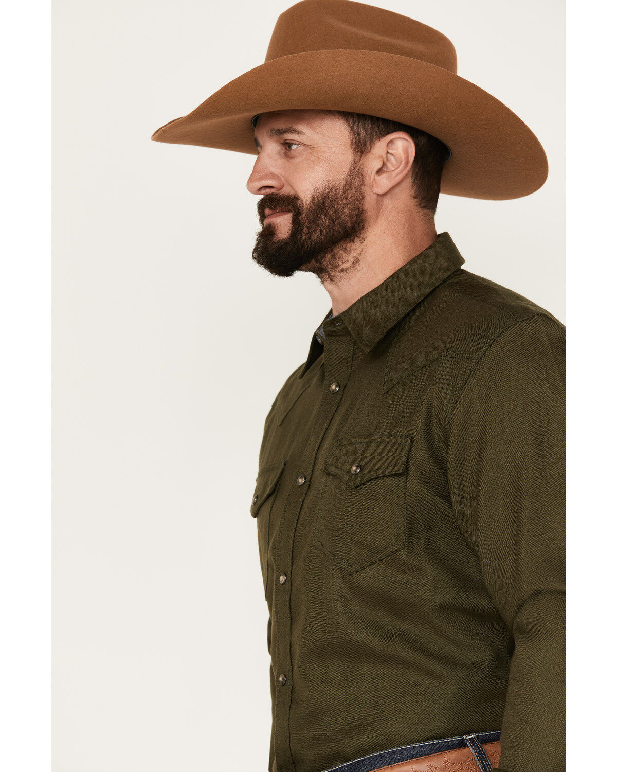Cody James Men's Wooly Mammoth Solid Long Sleeve Snap Western Shirt