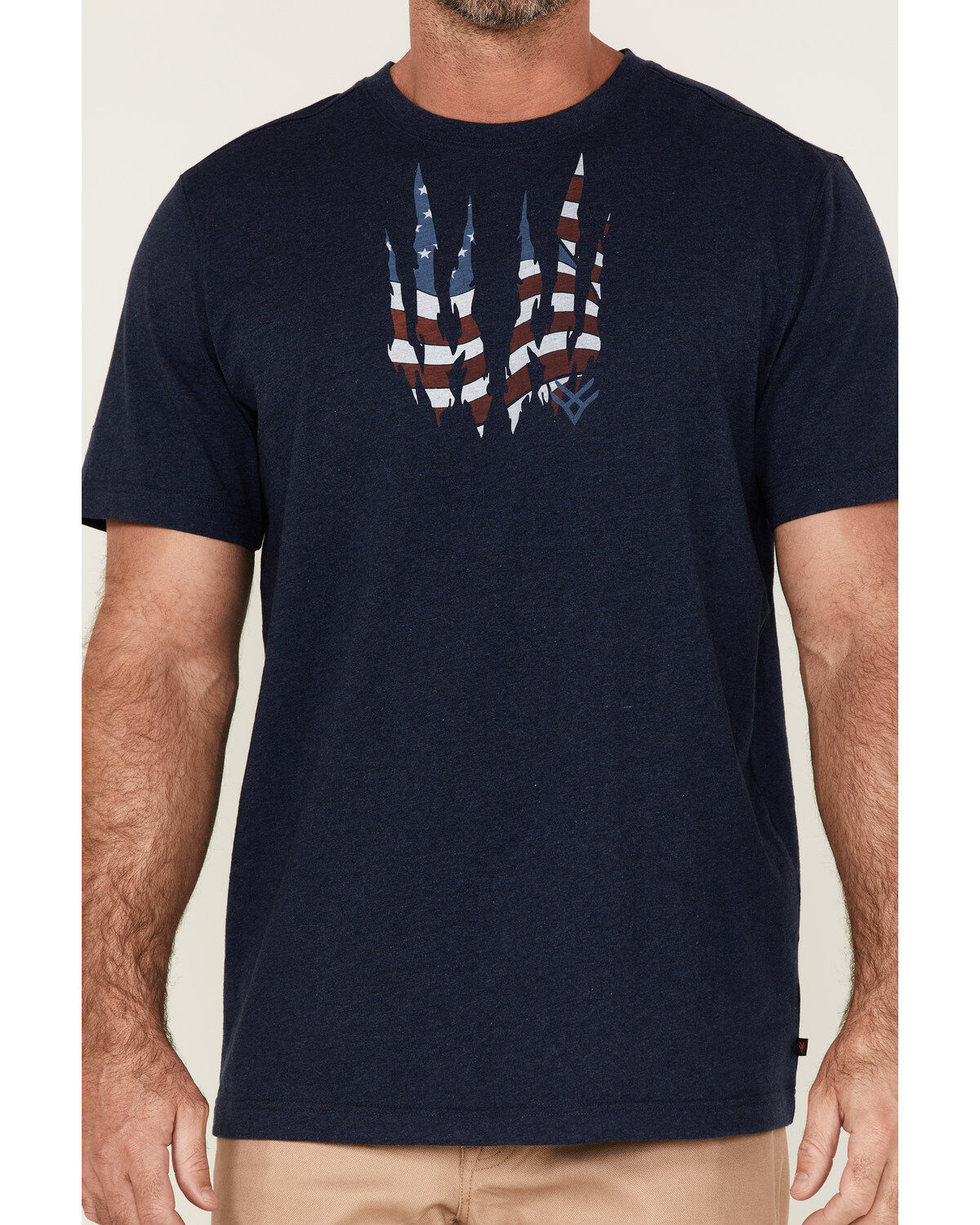 Hawx Men's Patriotic Claw Graphic Work T-Shirt