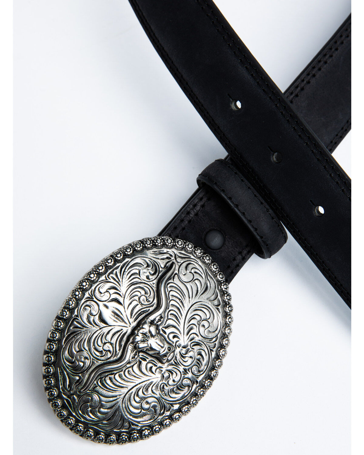 Cody James Boys' Longhorn Plaque Buckle Belt