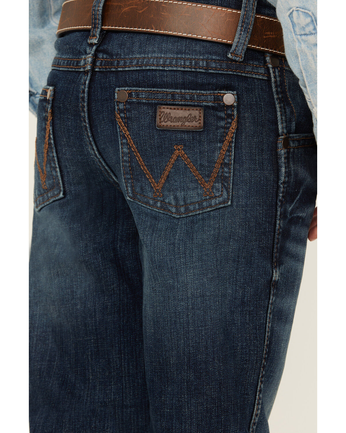 Wrangler Little Boys' Medium Wash Dellwood Relaxed Bootcut Stretch Jeans