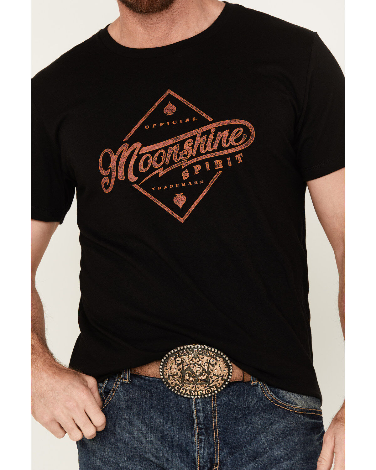 Moonshine Spirit Men's Diamond Short Sleeve Graphic T-Shirt