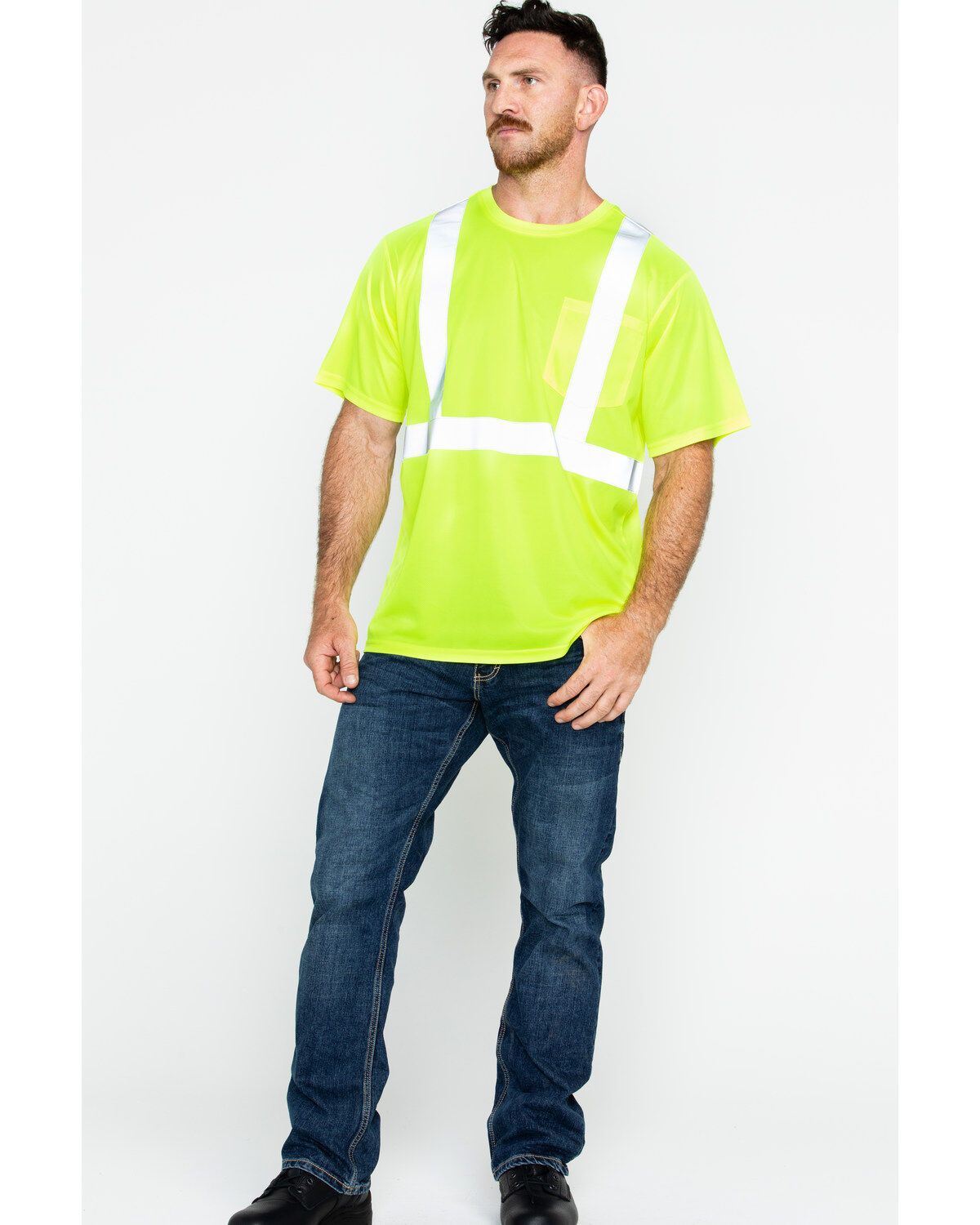 Hawx Men's Reflective Short Sleeve Work T-Shirt