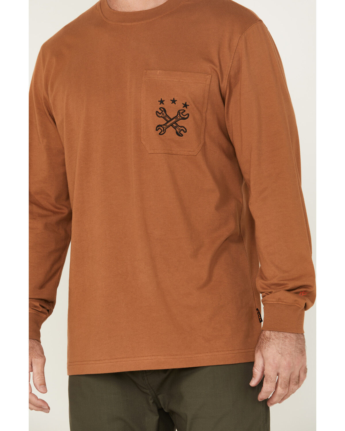 Hawx Men's Wrenches Embroidered Pocket Long Sleeve Work T-Shirt