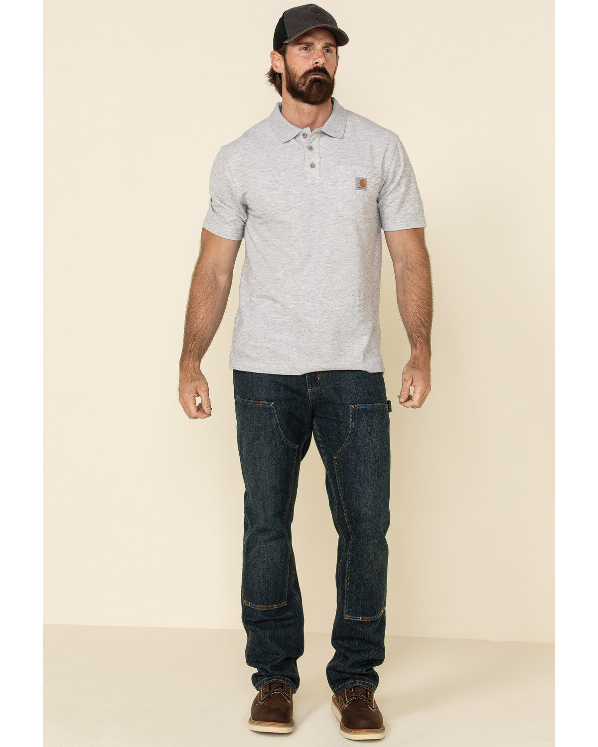 Carhartt Men's Contractors Pocket Short Sleeve Work Polo Shirt