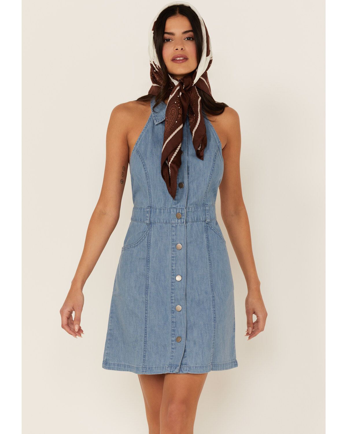 Free People Women's Sami Denim Mini Dress