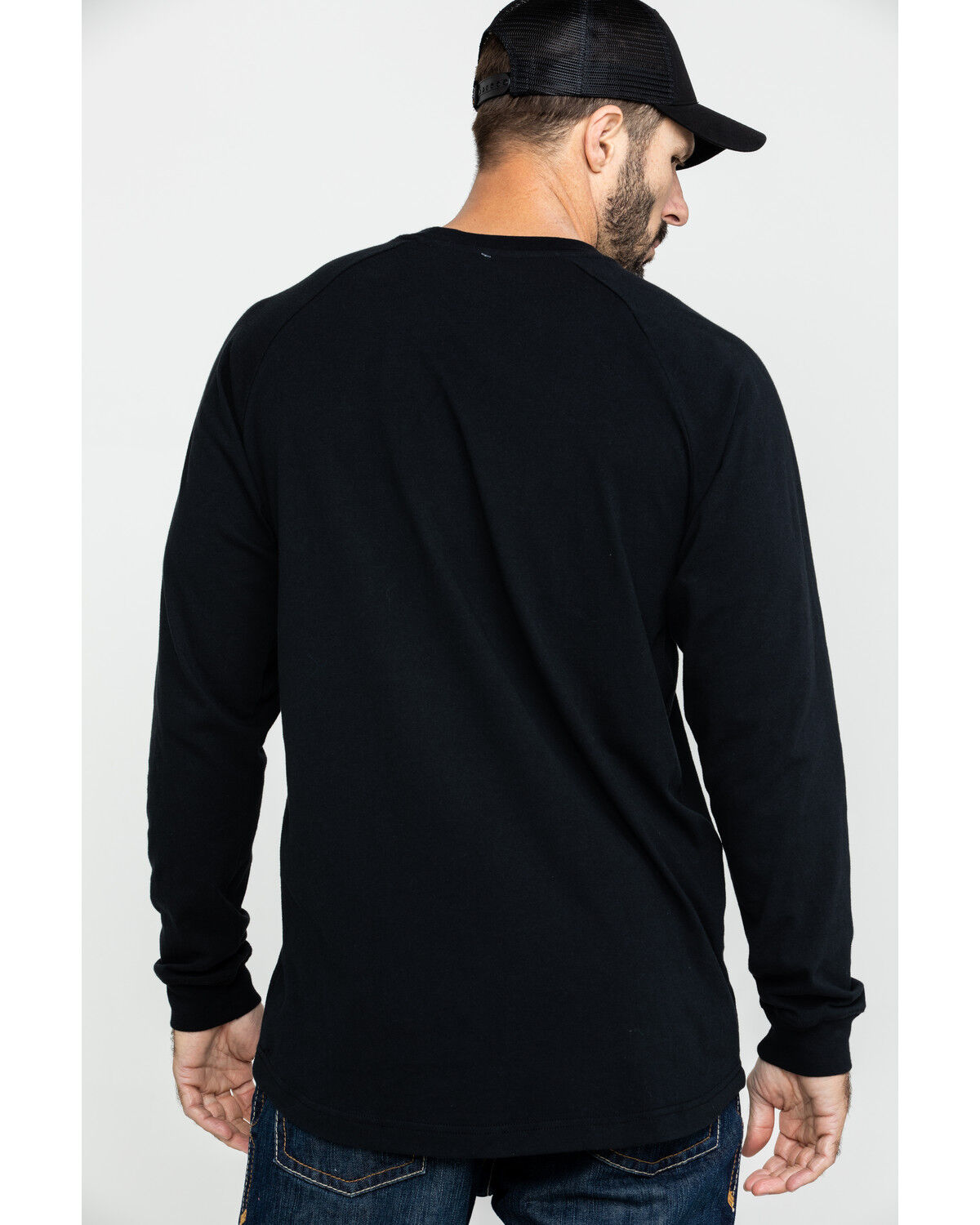 Ariat Men's Black Rebar Cotton Strong Graphic Long Sleeve Work Shirt - Big & Tall