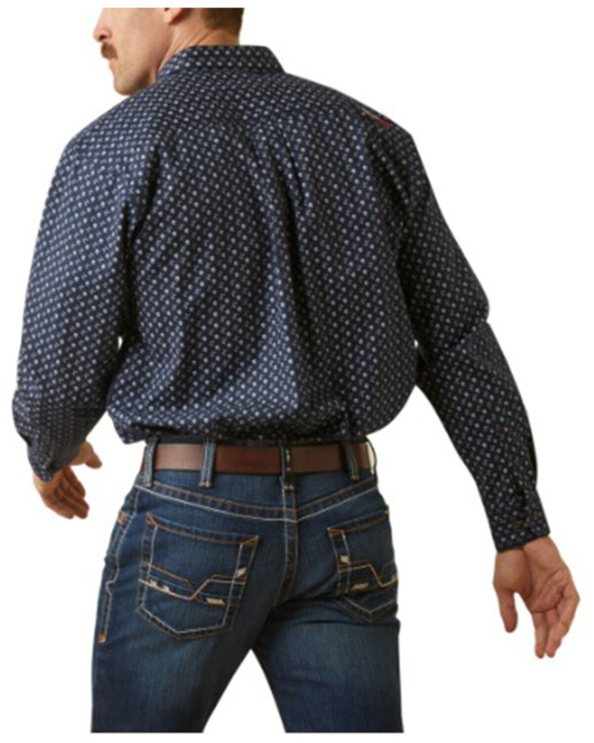 Ariat Men's FR Wales Printed Long Sleeve Button-Down Stretch Work Shirt