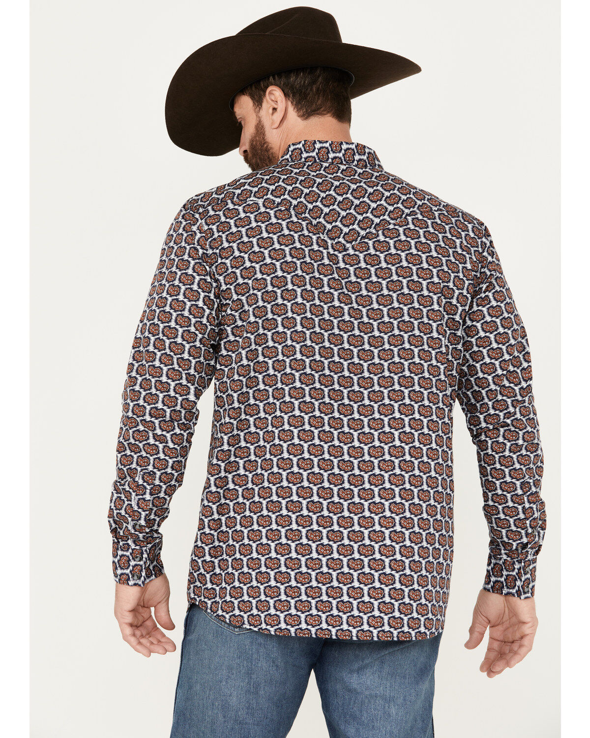 Moonshine Spirit Men's Stepping Stone Long Sleeve Western Snap Shirt