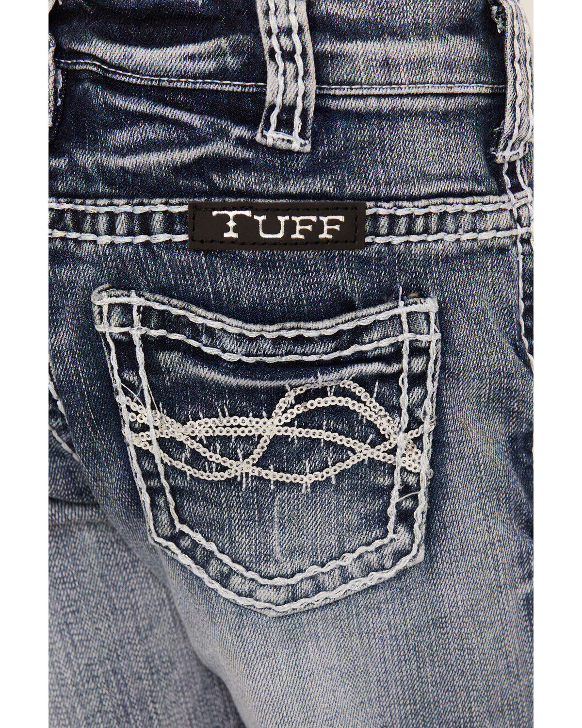 Cowgirl Tuff Girls Double Lucky Mid Rise Bootcut Stretch Denim Jeans