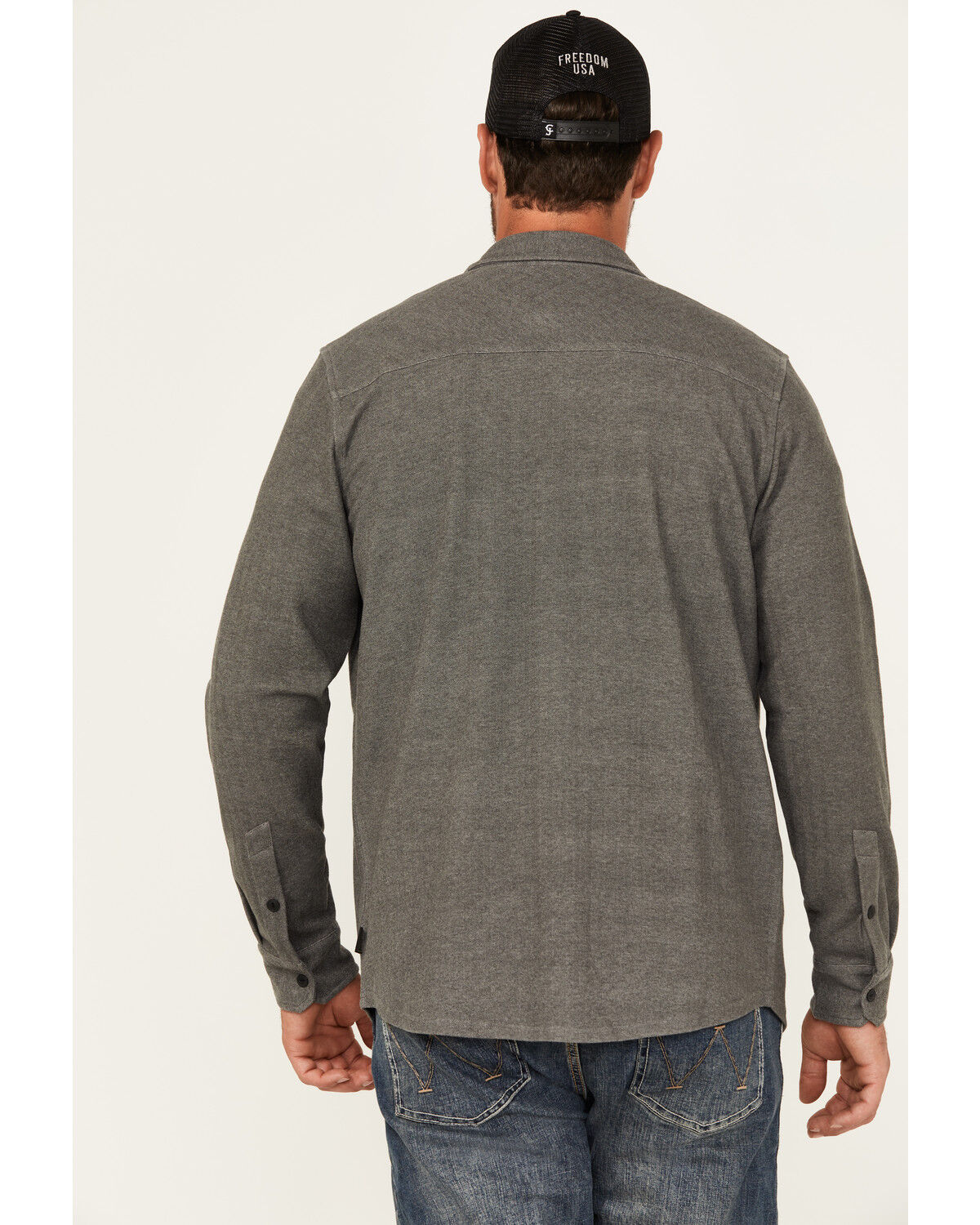 Brothers and Sons Men's Kelcy Herringbone Long Sleeve Button-Down Western Shirt