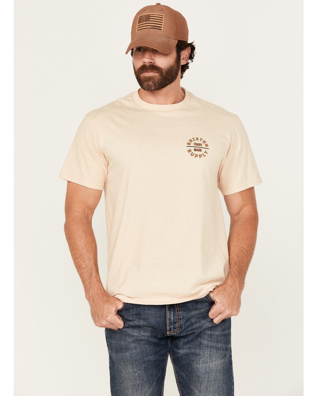 Brixton Men's Oath Logo Short Sleeve Graphic T-Shirt