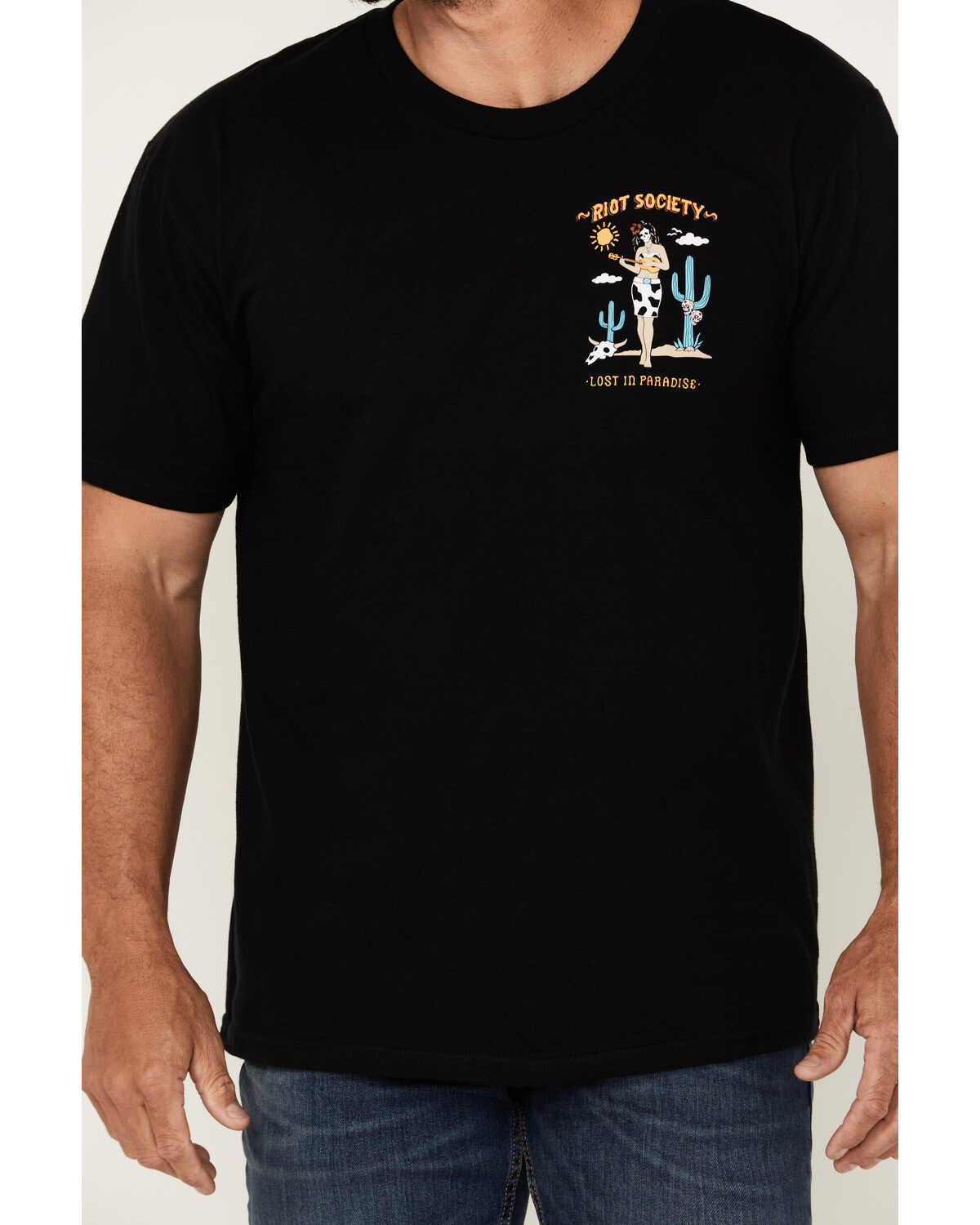 Riot Society Men's Boot Barn Exclusive Lost in Paradise Short Sleeve Graphic T-Shirt