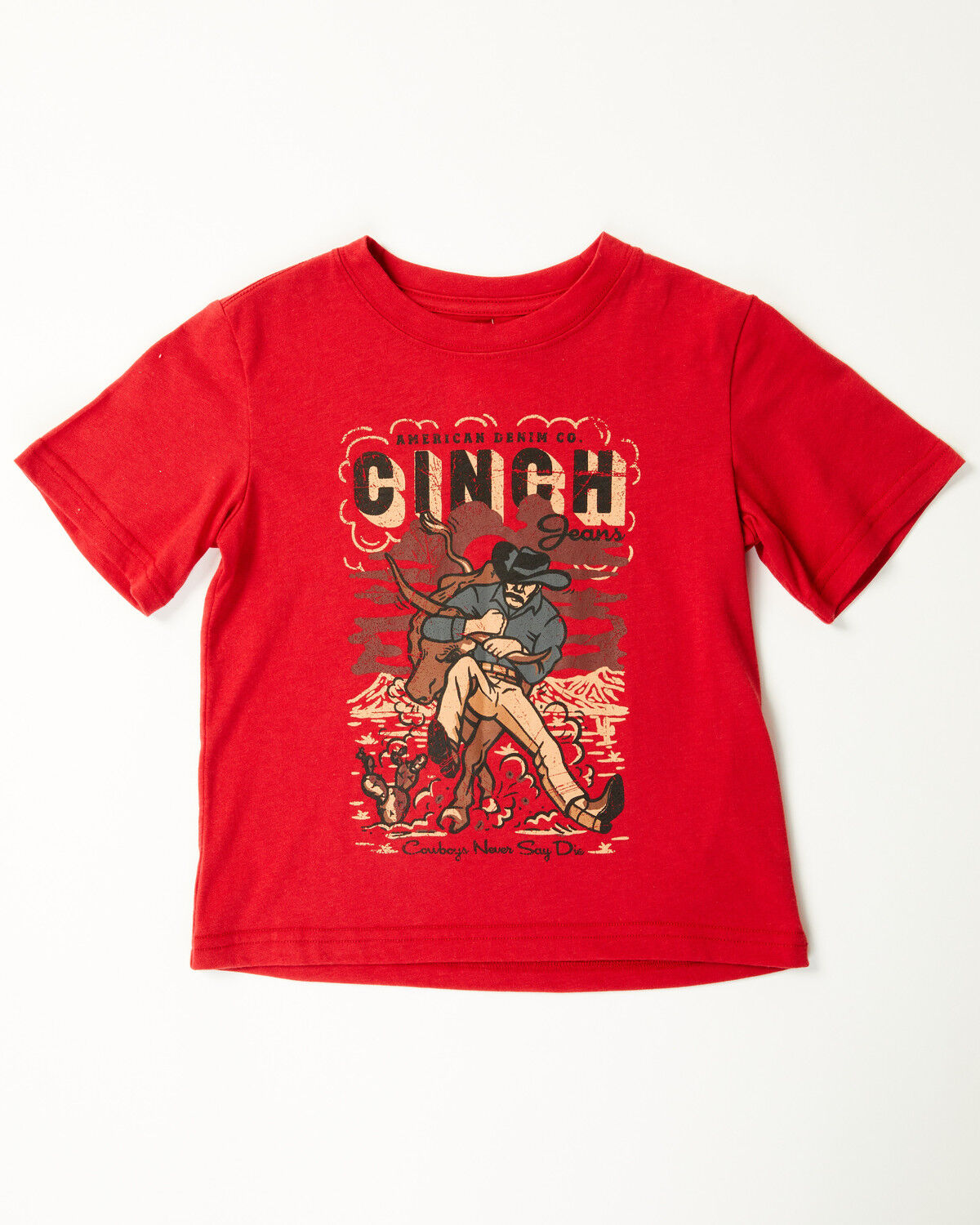 Cinch Toddler Boys' Cowboy Logo Short Sleeve Graphic T-Shirt