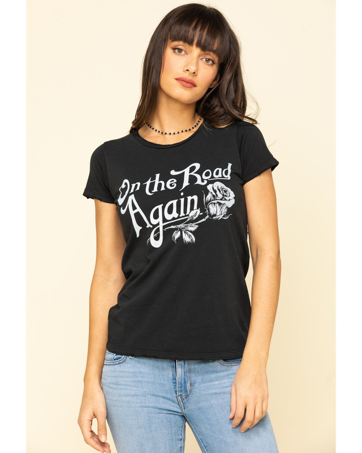 Bandit Brand Women's On The Road Again Graphic Short Sleeve Graphic Tee