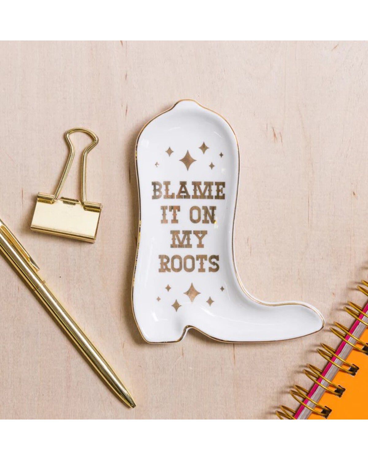 Totalee Gift Women's Blame It On My Roots Trinket Tray