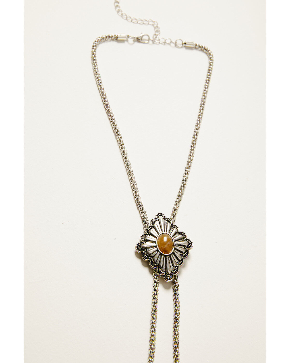 Shyanne Women's Diamond Concho Stone Bolo Necklace