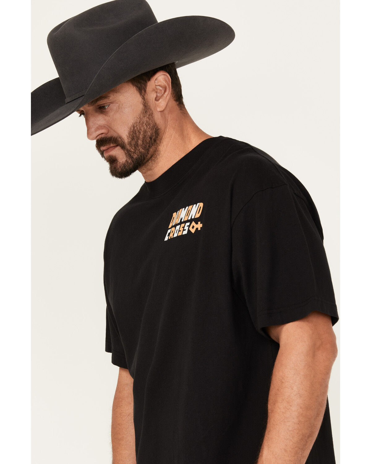 Diamond Cross Ranch Men's Ride Far Short Sleeve Graphic T-Shirt