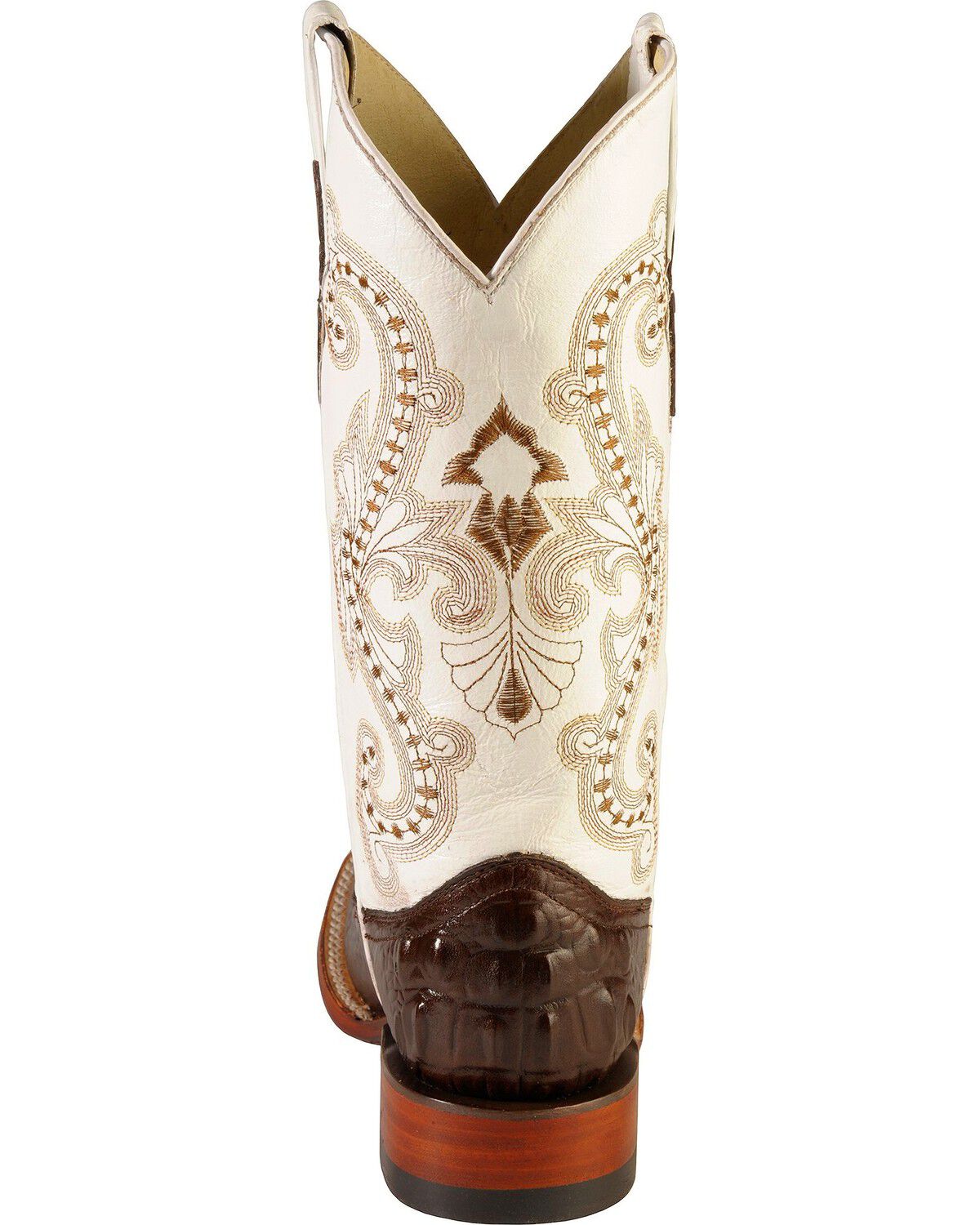 Ferrini Women's Hornback Caiman Print Western Boots - Broad Square Toe