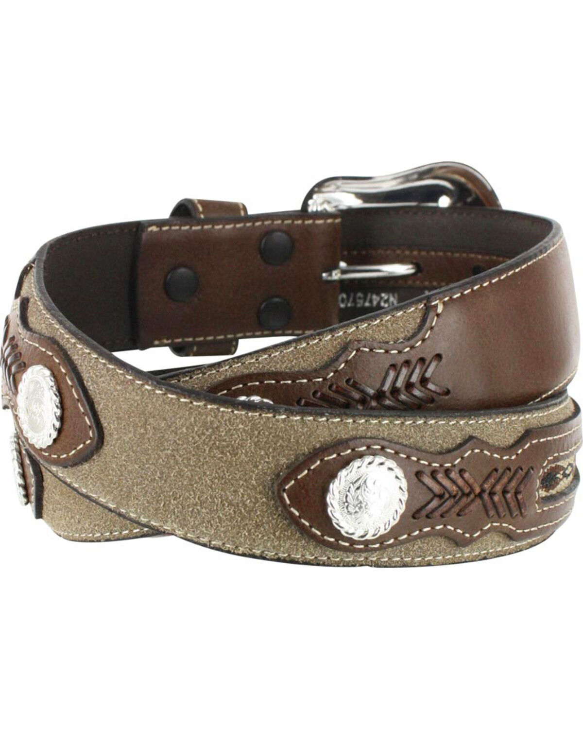 Cody James Men's Roughout Overlay Western Belt