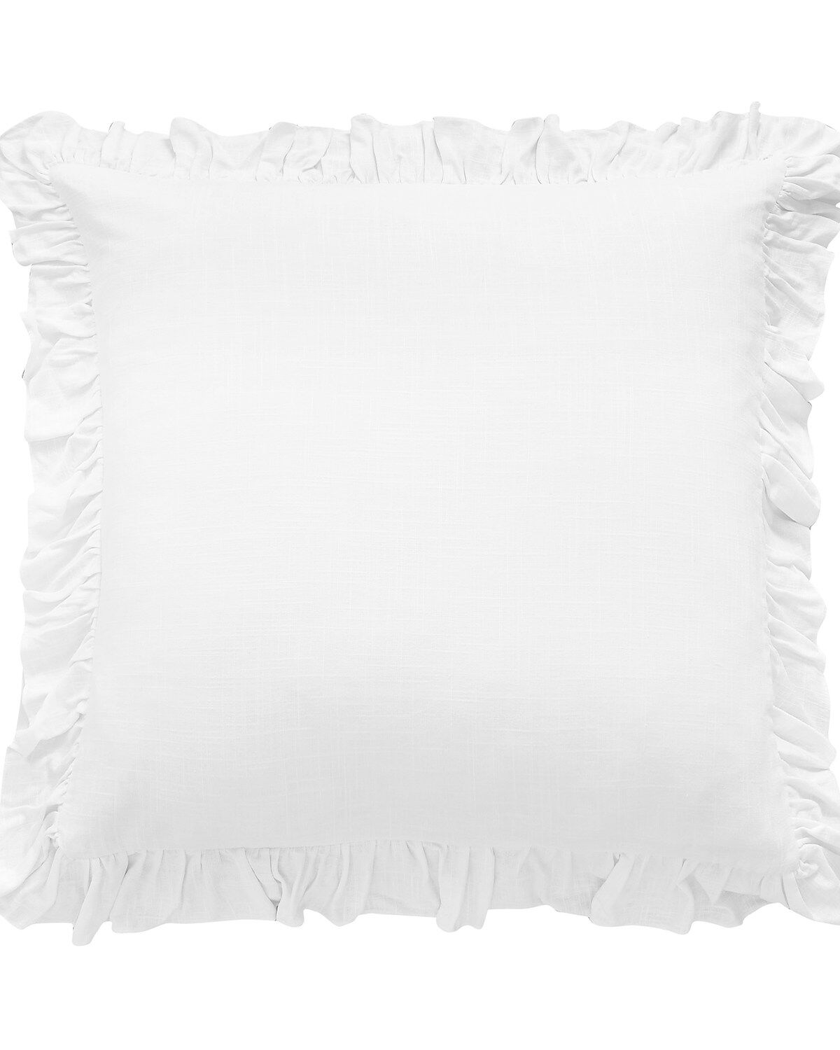 HiEnd Accents Washed Linen Ruffle Euro Sham