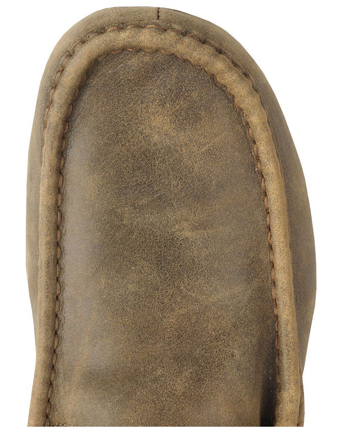 Twisted X Bomber Leather Lace-Up Driving Moccasins