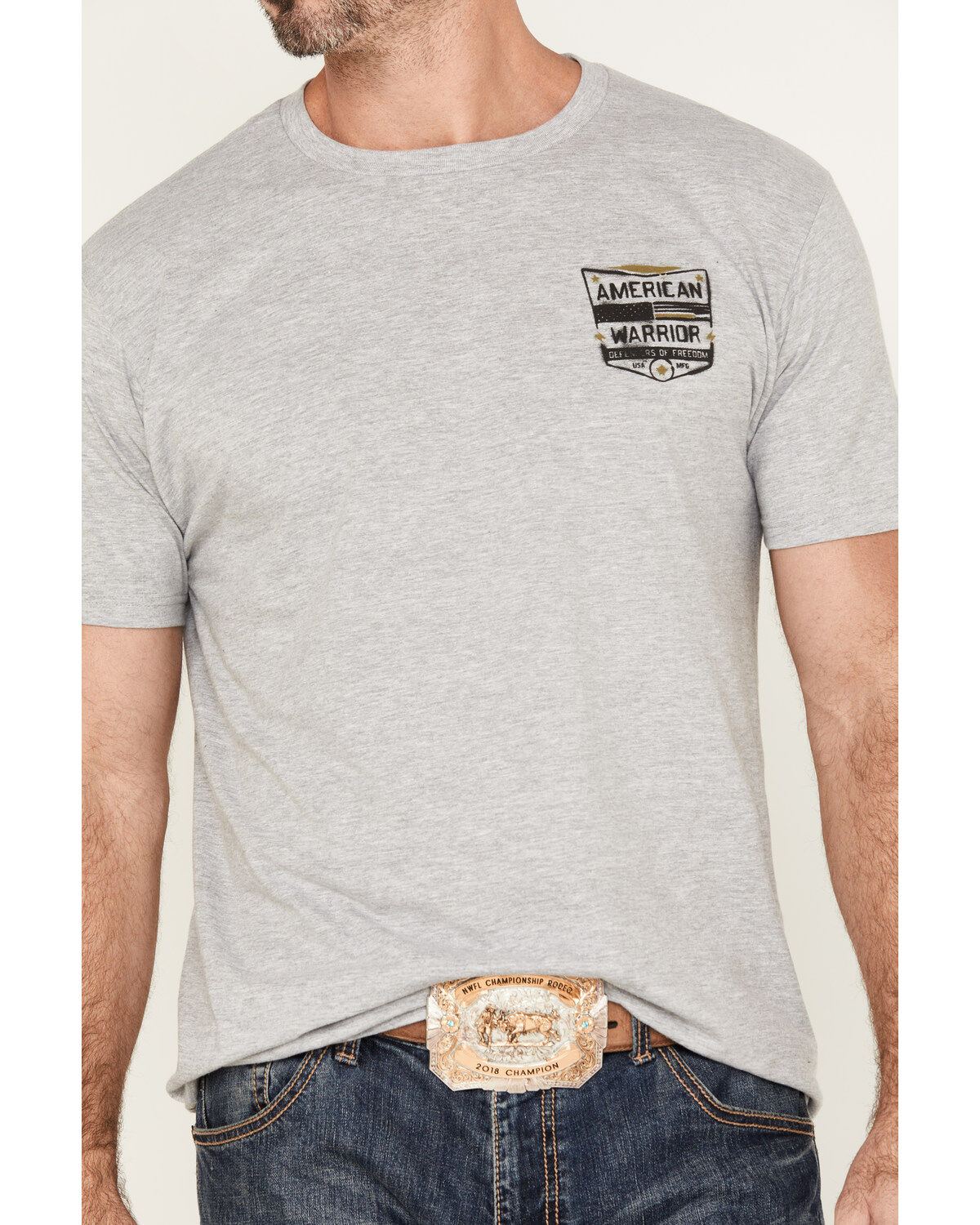 Howitzer Men's American Warrior Graphic Short Sleeve T-Shirt